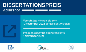Bewerbungsschluss Dissertationspreis Adlershof 2025